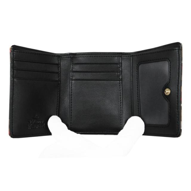 ヴィヴィアンウエストウッド 財布 Vivienne Westwood DERBY 51010018U-S001K- 二つ折り財布(小銭ガマ口) BIOGREEN SAFFIANO PRINTED D101 TARTAN BROWN/BLACK(代引不可)【送料無料】_3