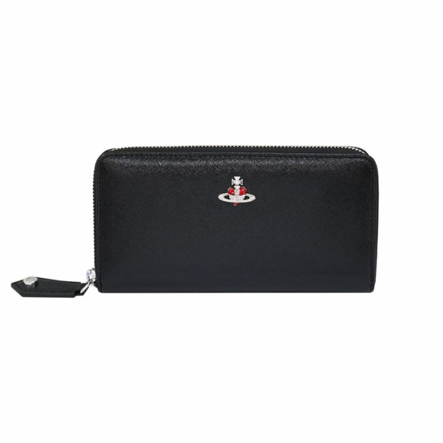 ヴィヴィアンウエストウッド 財布 Vivienne Westwood DIAMANTE 51050055-42136 ラウンドファスナー長財布 N403 BLACK/RED ORB(代引不可)