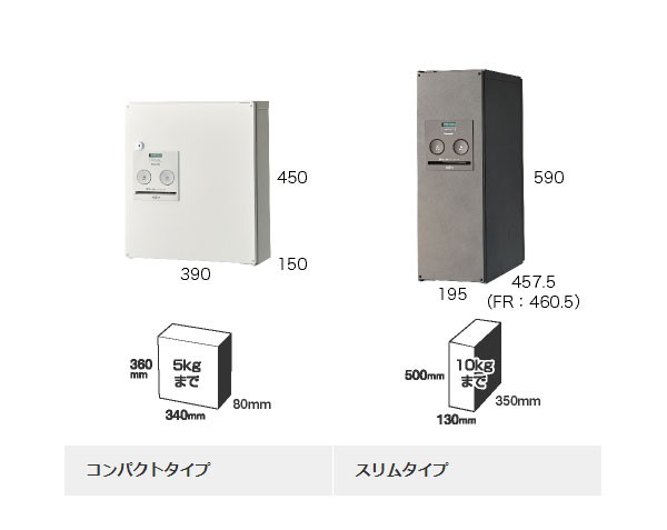 宅配ボックス COMBO パナソニック Panasonic [CTNR4020RMA] コンボ ミドルタイプ 前出し(FF) MAエイジングブラウン R 右 - 2