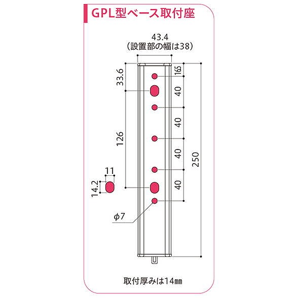 川口技研 ホスクリーン GPL-55-W ホワイト [1組(2本)入]【0004