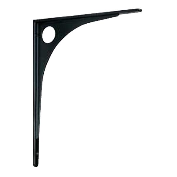 水上 コンパクト棚受 黒 150×200mm [6本入]【0901-03514】【送料無料】