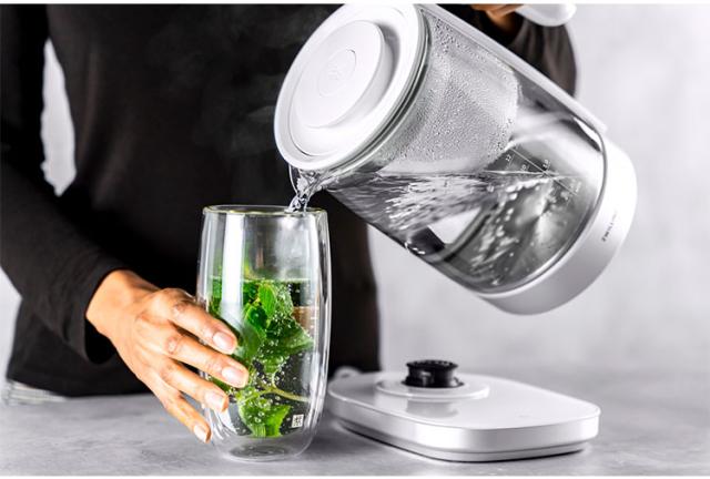 ツヴィリング エンフィニジー ヨーロピアンティーケトル 1.7L ガラス電気ケトル 6段階温度設定 保温 蒸らし機能 空焚き防止 自動電源OFF 【日本正規販売品】 ENFINIGY Kettles 53103-800(代引不可)【送料無料】