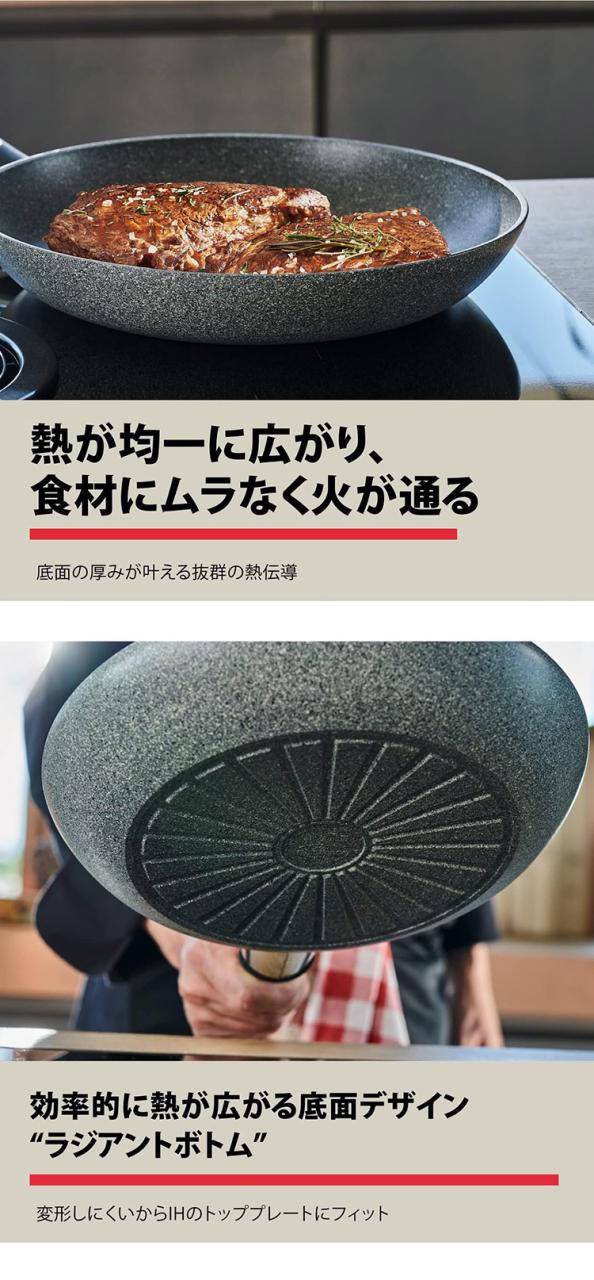 バッラリーニ トリノ フライパン 28糎 イタリア製 IH・屁っ放り火相応う グラニチウムコーティング 【日本定まり売りわたす品】(代引不可)【貨物輸送無料】