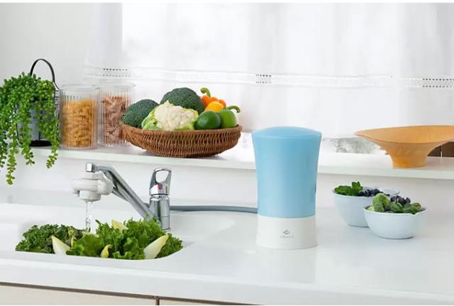 ゼンケン 浄水器 ビクラ浄水器2 グリーン MFH-V92G 曲線デザイン 透明