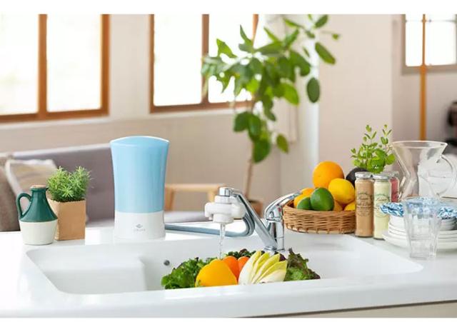 ゼンケン 浄水器 ビクラ浄水器2 ピンク MFH-V92P 曲線デザイン 透明感