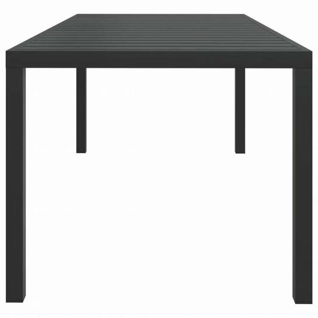 vidaXL ガーデンテーブル ブラック 185x90x74cm アルミ&WPC製家具 アウトドア家具 アウトドアテーブル(代引不可)【送料無料】_2