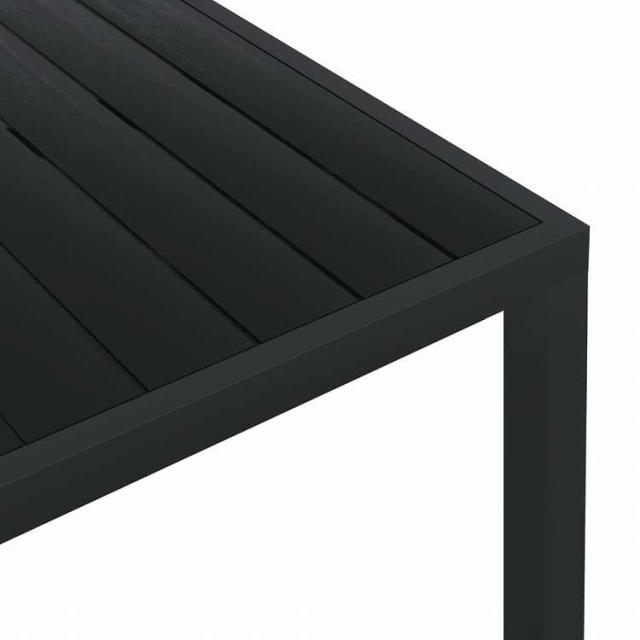 vidaXL ガーデンテーブル ブラック 185x90x74cm アルミ&WPC製家具 アウトドア家具 アウトドアテーブル(代引不可)【送料無料】_3