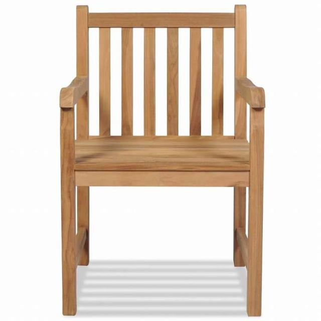 vidaXL 屋外用チェア2脚 無垢チーク材家具 アウトドア家具 屋外椅子 アウトドアベンチチェア(代引不可)【送料無料】_2
