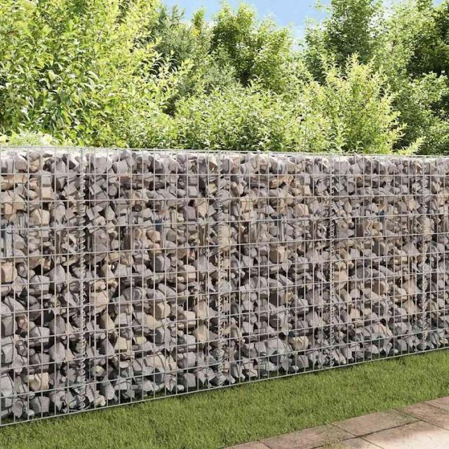 vidaXL ガビオンバスケット 亜鉛メッキ鋼製 120x30x50cmハードウェア フェンス&バリア フェンスパネル(代引不可)【送料無料】