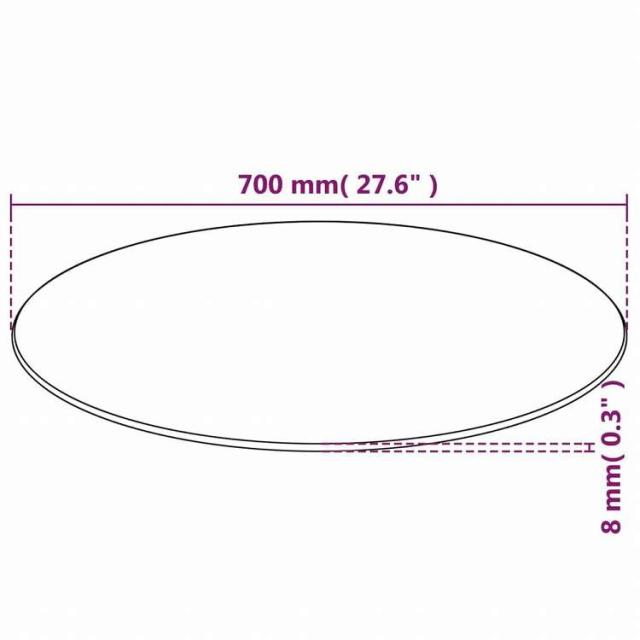 vidaXL テーブルトップ 強化ガラス型 700mm家具 テーブル用品 テーブルトップ(代引不可)【送料無料】_3