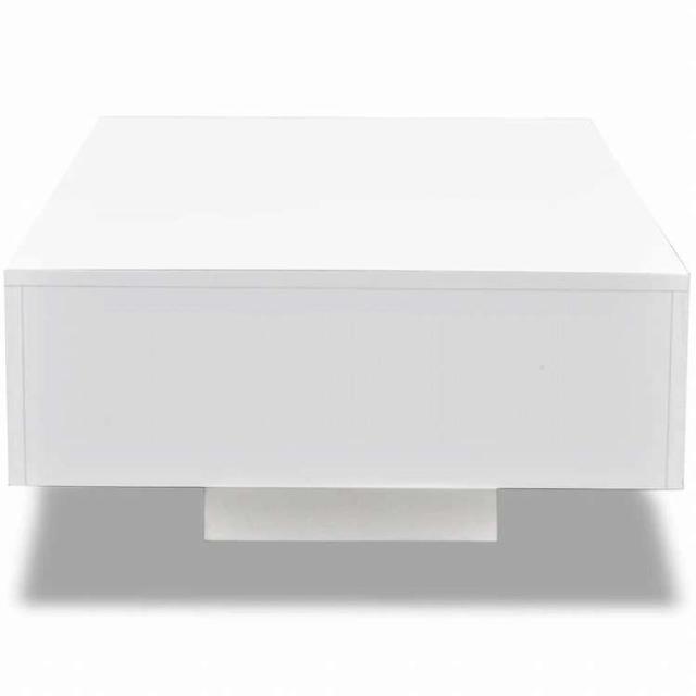 vidaXL 珈琲速見表 ハイグロスホワイト調度品 速見表 声遣い速見表 珈琲速見表(代引不可)【貨物輸送無料】