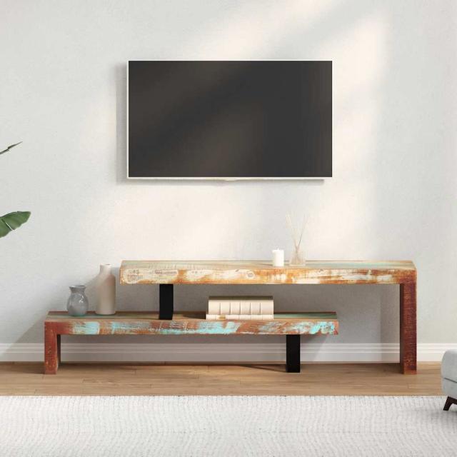 vidaXL TV台 無垢の再生木材家具 AVラック・テレビ台(代引不可)【送料無料】