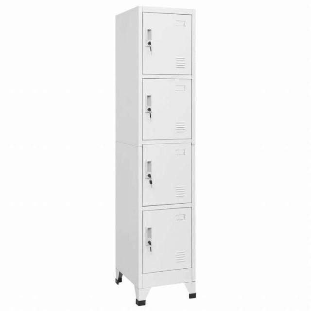 vidaXL ロッカーキャビネット 収納スペース4点付き 38x45x180cm家具 キャビネット&amp;収納 収納キャビネット・ロッカー(代引不可)【送料無料】