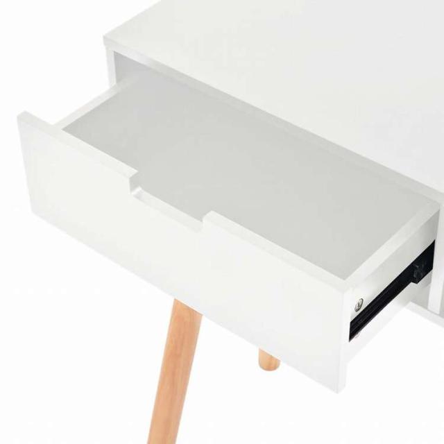 vidaXL コンソールテーブル パイン無垢材 80x30x72cm ホワイト家具 テーブル アクセントテーブル エンドテーブル(代引不可)【送料無料】_4
