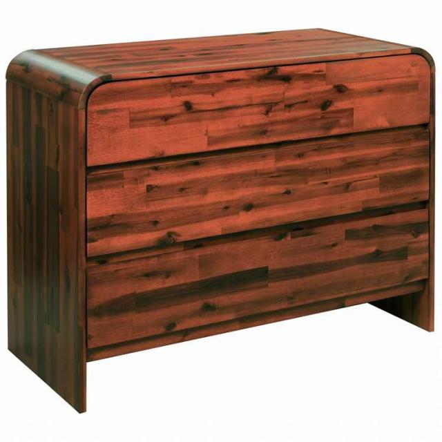 vidaXL 引き出し付き チェスト 90x37x75cm アカシア無垢材家具 キャビネット&amp;収納 ドレッサー(代引不可)【送料無料】