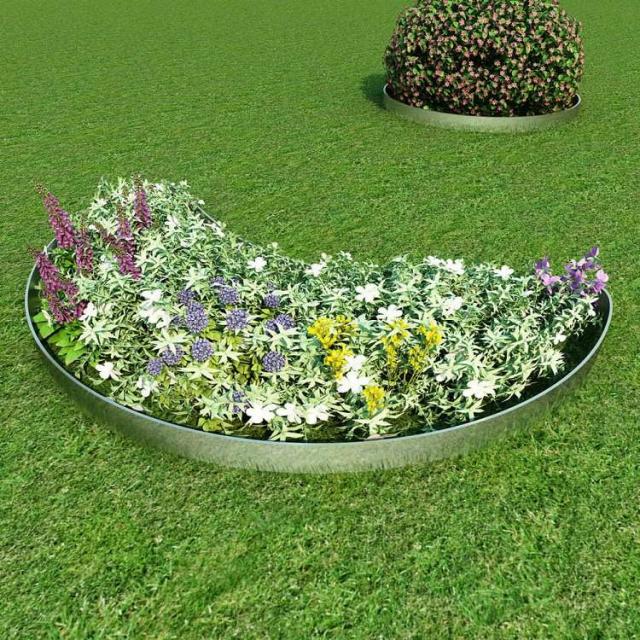 vidaXL 芝生フェンス 15点セット 亜鉛メッキ鋼製 100x20cmハードウェア フェンス&バリア 庭小道・縁(代引不可)【送料無料】