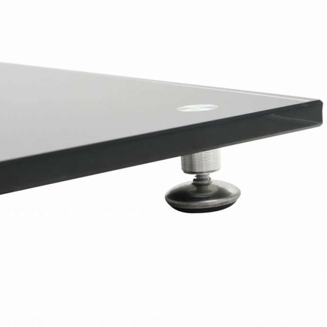 vidaXL スピーカースタンド 2点 強化ガラス製 柱2本デザイン ブラック電子機器 オーディオ オーディオアクセサリー スピーカーアクセサリ スピーカースタンド・マウント(代引不可)【送料無料_5