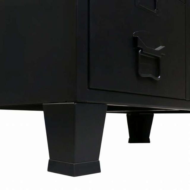 vidaXL 洋服ダンス 金属製 インダストリアル調 67x35x107cm ブラック家具 キャビネット&amp;収納 戸棚・ワードローブ(代引不可)【送料無料】_5