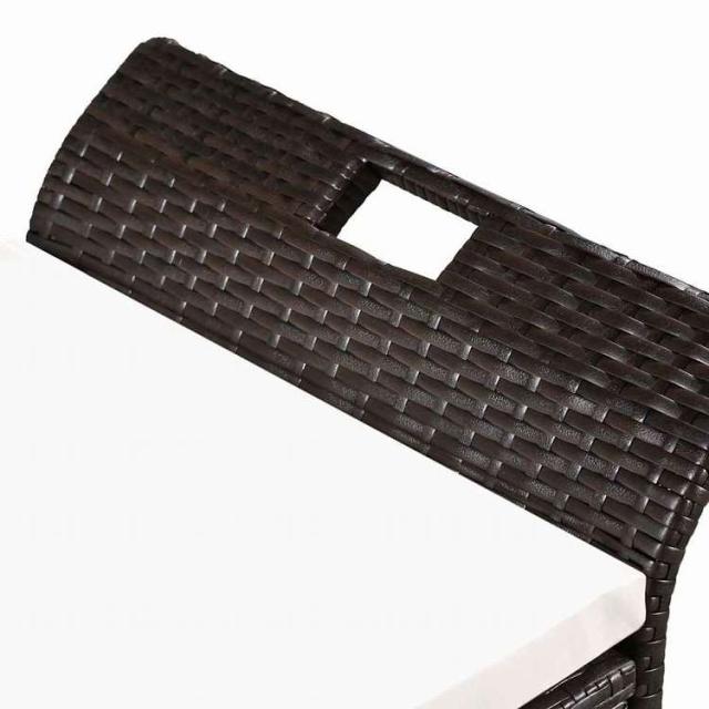vidaXL ストレージベンチ クッション付き 138 cm ポリラタン製 ブラック家具 アウトドア家具 屋外椅子 アウトドアベンチ(代引不可)【送料無料】_4