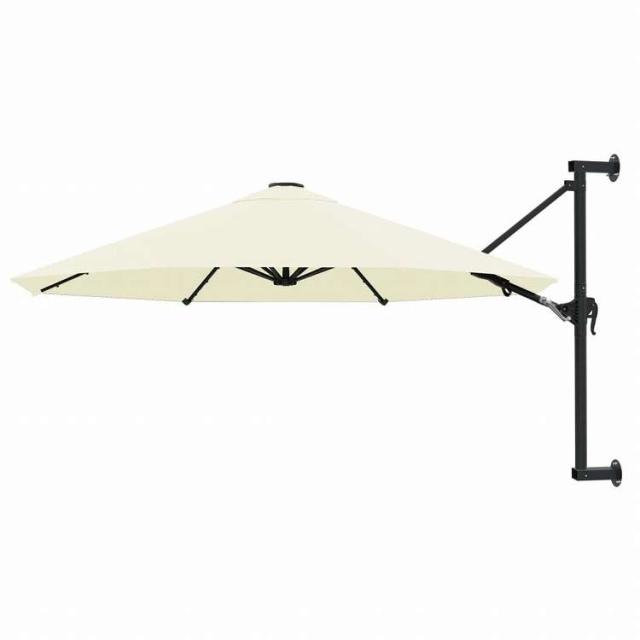 vidaXL 壁面取付け型パラソル 金属ポール付き 300 cm サンドホーム&ガーデン 芝&ガーデン アウトドアリビング 屋外用傘・サンシェード(代引不可)【送料無料】
