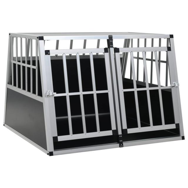 vidaXL 犬用ケージ 両開きドア付き 94x88x69cm動物&amp;ペット用品 ペット用品 犬用品 ドッグハウス(代引不可)【送料無料】