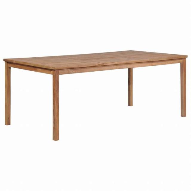 vidaXL ガーデンテーブル 200x100x77cm チーク無垢材家具 アウトドア家具 アウトドアテーブル(代引不可)【送料無料】
