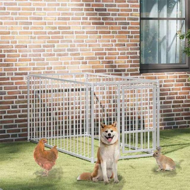 vidaXL 屋外犬小屋 100x200x100cm動物&ペット用品 ペット用品 犬用品 犬小屋・ドッグラン(代引不可)【送料無料】