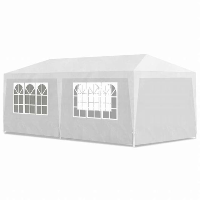 vidaXL パーティーテント 3x6m ホワイトホーム&amp;ガーデン 芝&amp;ガーデン アウトドアリビング アウトドアストラクチャー キャノピー・ガゼボ(代引不可)【送料無料】_1