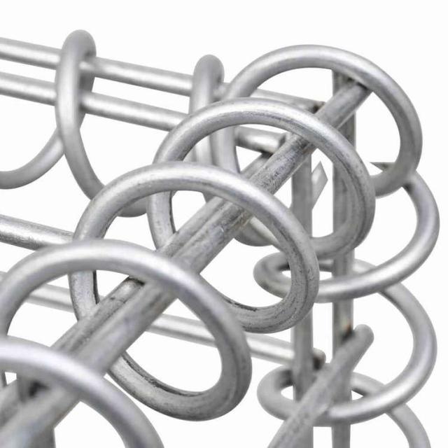 vidaXL 蓋つきガビオンバスケット 亜鉛メッキ鋼線製 100x30x30cmハードウェア フェンス&バリア フェンスパネル(代引不可)【送料無料】_5