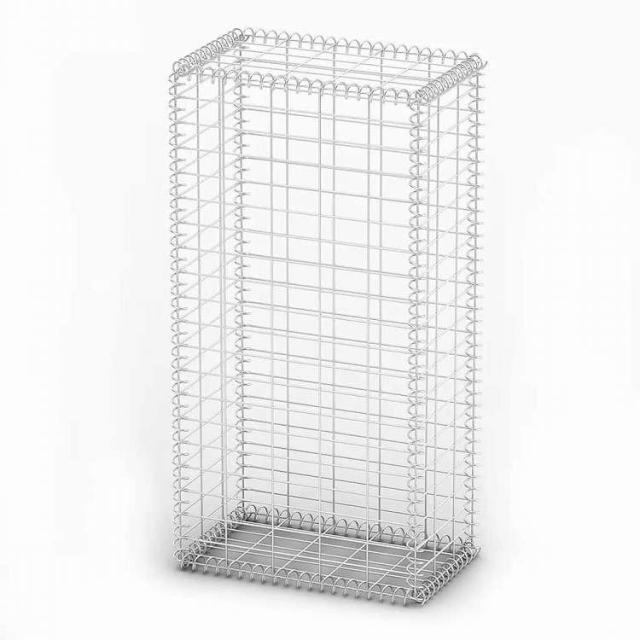 vidaXL 蓋つきガビオンバスケット ジンクメッキ鋼線製 100x50x30糎ハードウエア 駒寄せ&amp;関所 駒寄せダイアログボックス(代引不可)【貨物輸送無料】