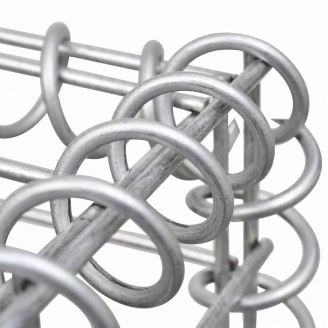 vidaXL 蓋つきガビオンバスケット ジンクメッキ鋼線製 100x50x30糎ハードウエア 駒寄せ&amp;関所 駒寄せダイアログボックス(代引不可)【貨物輸送無料】