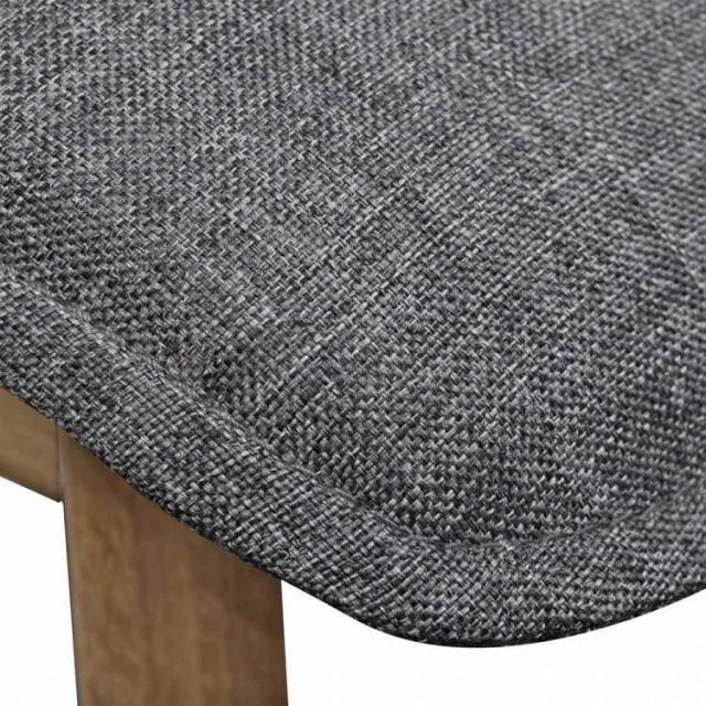 vidaXL ダイニングチェア 6点セット ライトグレー ファブリック&オーク無垢材家具 チェア キッチン・ダイニングルームチェア(代引不可)【送料無料】_2