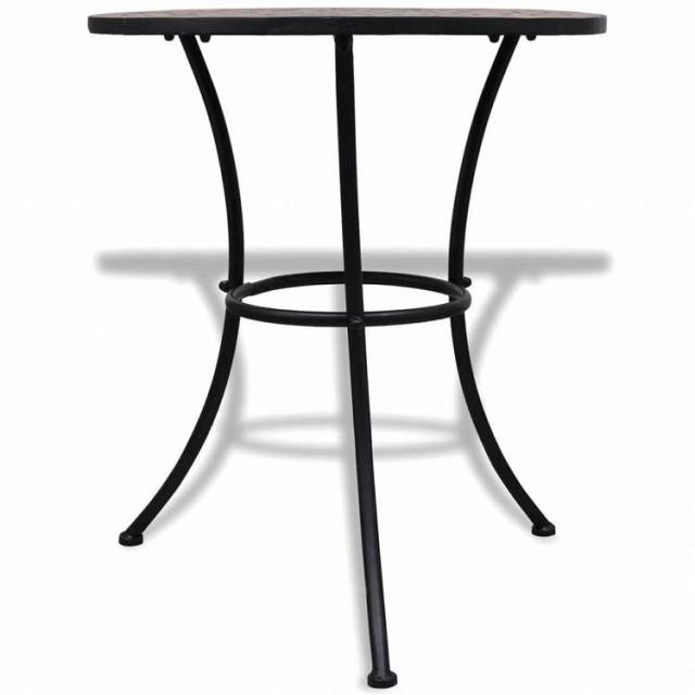 vidaXL モザイクビストロテーブル 60cm テラコッタ家具 アウトドア家具 アウトドアテーブル(代引不可)【送料無料】_1