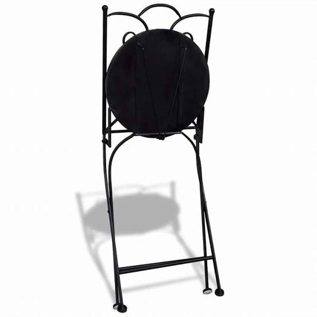 vidaXL 折り畳み式ビストロチェア 2点 セラミック テラコッタ家具 アウトドア家具 屋外椅子 アウトドアベンチチェア(代引不可)【送料無料】_5