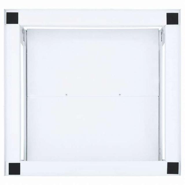 vidaXL 洗濯機置き台 引き出しボード棚付き ホワイトホーム&ガーデン