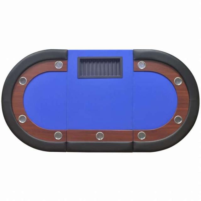 vidaXL 10人用ポーカーテーブル ディーラーエリア&チップトレイ vidaXL 10人用ポーカーテーブル ディーラーエリア&チップトレイ