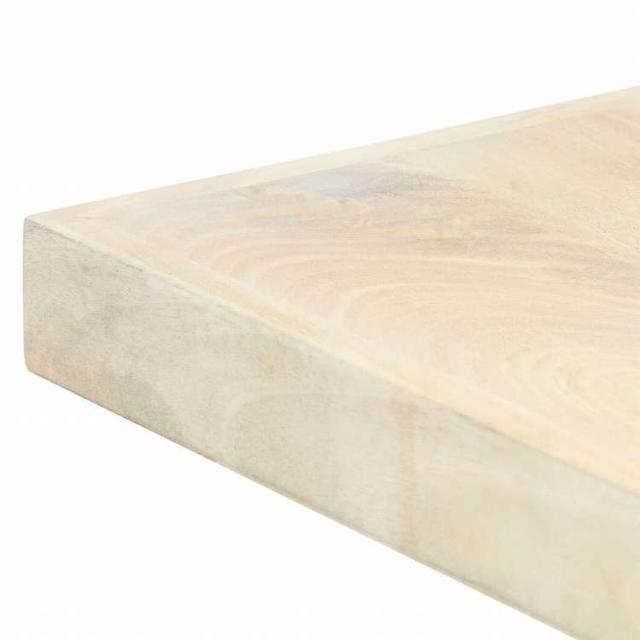 vidaXL ダイニングテーブル マンゴー無垢材 200x100x75cm ホワイト家具 テーブル キッチン・ダイニングルームテーブル(代引不可)【送料無料】_4