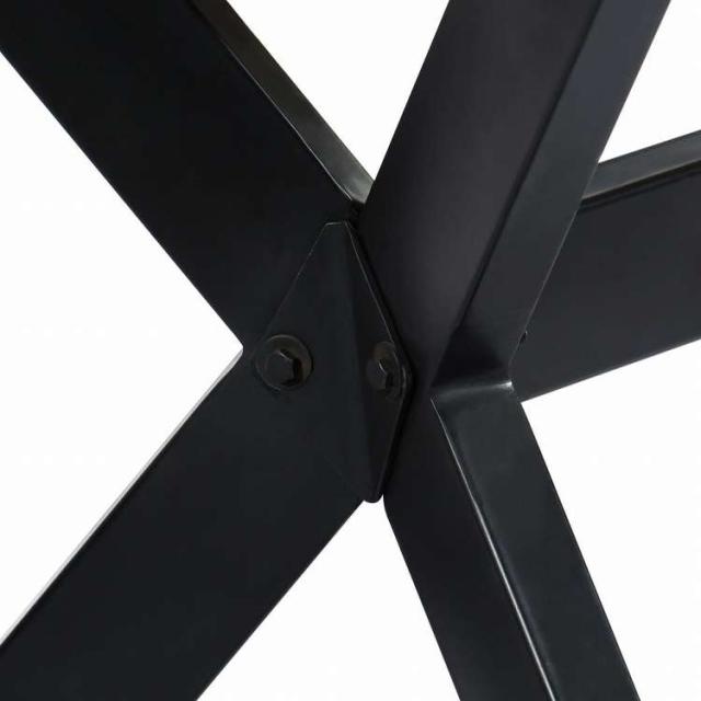 vidaXL ダイニングテーブル マンゴー無垢材 200x100x75cm ホワイト家具 テーブル キッチン・ダイニングルームテーブル(代引不可)【送料無料】_5