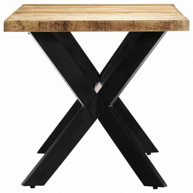 vidaXL ダイニングテーブル 160x80x75cm マンゴー無垢材 (粗目)家具 テーブル キッチン・ダイニングルームテーブル(代引不可)【送料無料】_2