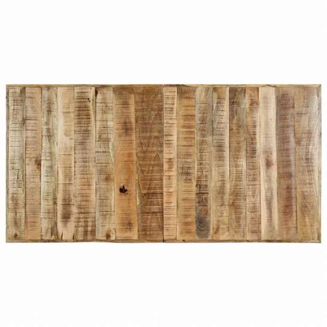 vidaXL ダイニングテーブル 160x80x75cm マンゴー無垢材 (粗目)家具 テーブル キッチン・ダイニングルームテーブル(代引不可)【送料無料】_3