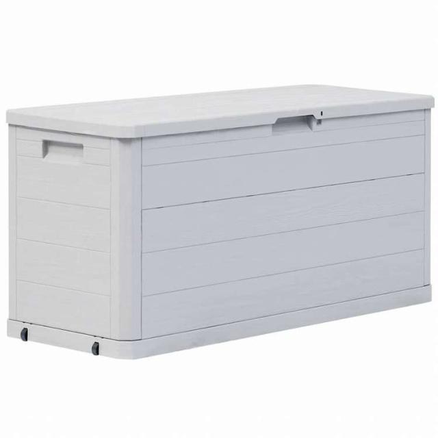 vidaXL ガーデン収納ボックス 280L ライトグレー家具 アウトドア家具 屋外収納ボックス(代引不可)【送料無料】