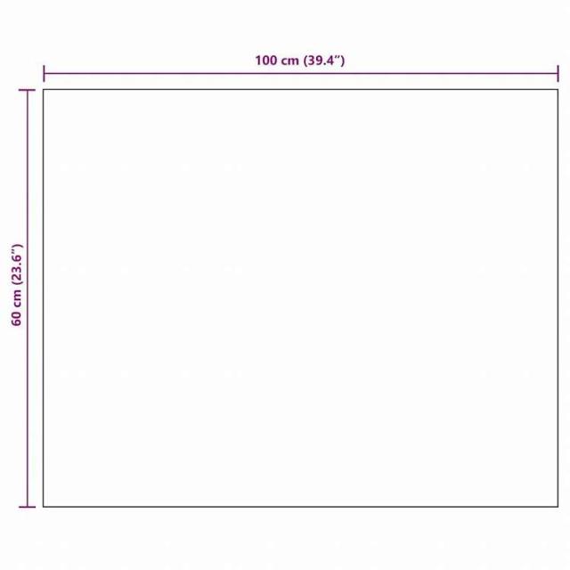 vidaXL フレームレスミラー 100x60cm ガラス製ホーム&ガーデン デコレーション 鏡(代引不可)【送料無料】