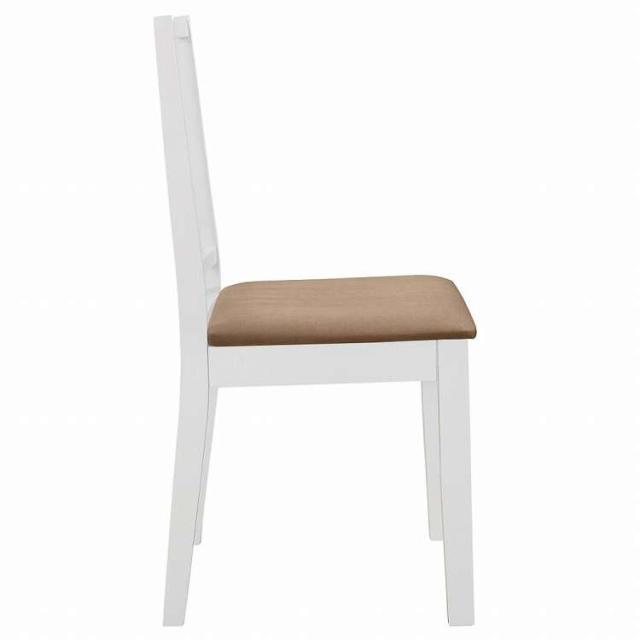 vidaXL ダイニング3点セット MDF ホワイト家具 家具セット キッチン・ダイニング 家具 Sets(代引不可)【送料無料】_8