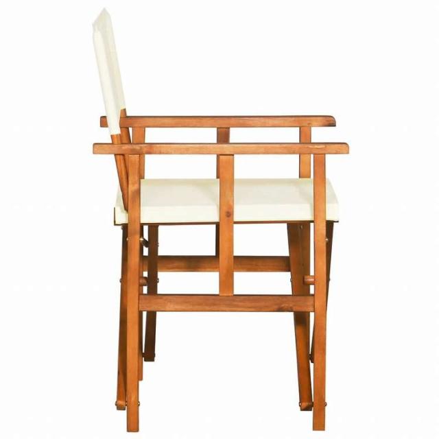 vidaXL ディレクターズチェア 2点 アカシア無垢材家具 アウトドア家具 屋外椅子 アウトドアベンチチェア(代引不可)【送料無料】_3