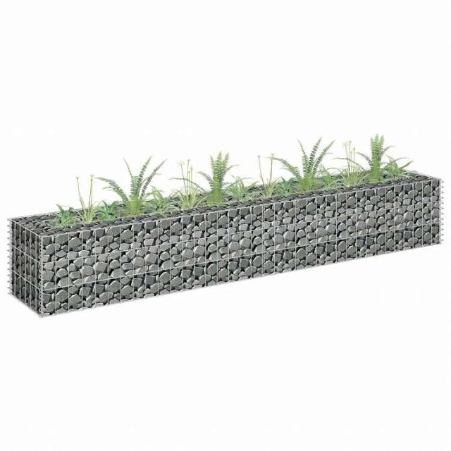 vidaXL カビオン レイズドベッド 亜鉛メッキ鋼製 180x30x30cmホーム&ガーデン 芝&ガーデン ガーデニング 鉢植え・プランター(代引不可)【送料無料】