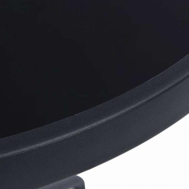 vidaXL ガーデンテーブル ブラック 60 cm スチール&ガラス製家具 アウトドア家具 アウトドアテーブル(代引不可)【送料無料】_2