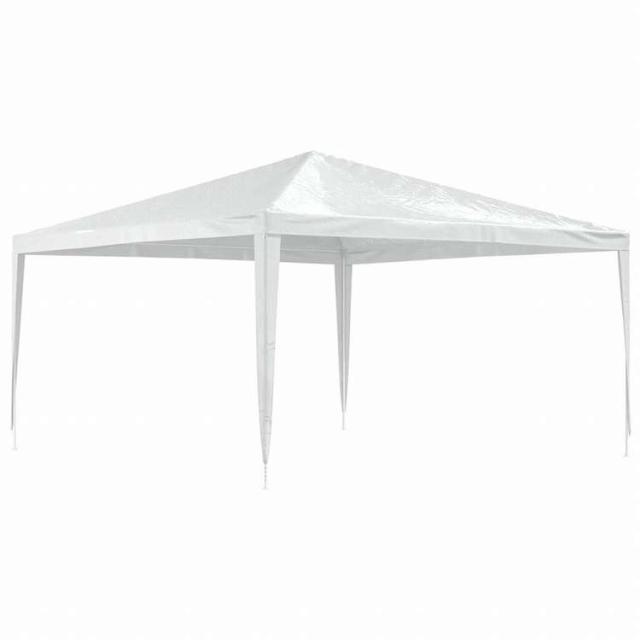 vidaXL パーティーテント 4x4m ホワイトホーム&ガーデン 芝&ガーデン