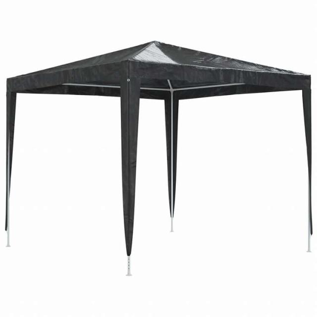 vidaXL プロ仕様 パーティーテント 2.5 x 2.5 m アントラシート 90 g/m2ホーム&ガーデン 芝&ガーデン アウトドアリビング アウトドアストラクチャー キャノピー・ガゼボ(代引不可)【送料無料】_1