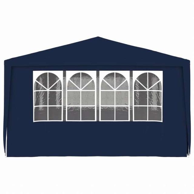 vidaXL プロ仕様 パーティーテント 側壁付き 4x6m ブルー 90g/m2ホーム&ガーデン 芝&ガーデン アウトドアリビング アウトドアストラクチャー キャノピー・ガゼボ(代引不可)【送料無料】_3