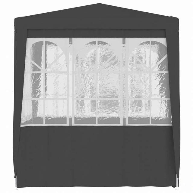 vidaXL プロ仕様 パーティーテント 側壁付き 2x2m アントラシート 90g/m2ホーム&ガーデン 芝&ガーデン アウトドアリビング アウトドアストラクチャー キャノピー・ガゼボ(代引不可)【送料無料】_3